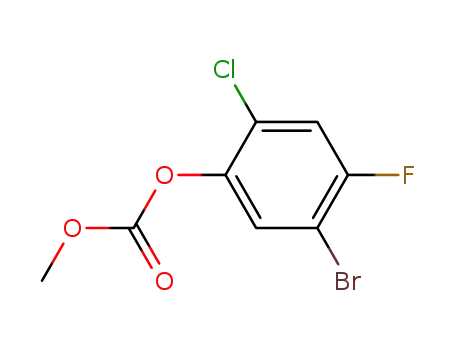 Molecular Structure of 146447-08-7 (5-bromo-2-chloro-4-fluorophenyl methyl carbonate)