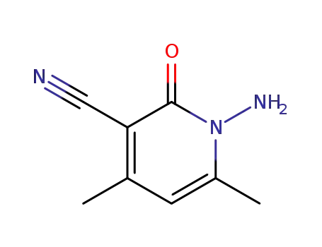 Molecular Structure of 1562-12-5 (1-AMINO-4,6-DIMETHYL-2-OXO-1,2-DIHYDROPYRIDINE-3-CARBONITRILE)