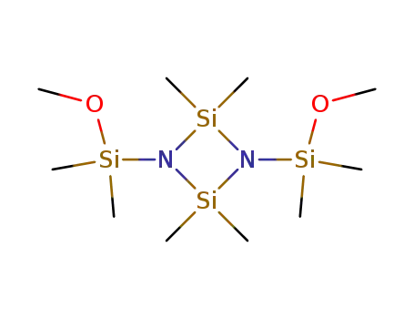 Molecular Structure of 13270-85-4 (1,3-bis(methoxydimethylsilyl)-2,2,4,4-tetramethylcyclodisilazane)