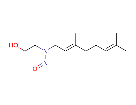 Molecular Structure of 80324-65-8 ((E)-2-((3,7-Dimethyl-2,6-octadienyl)nitrosoamino)ethanol)