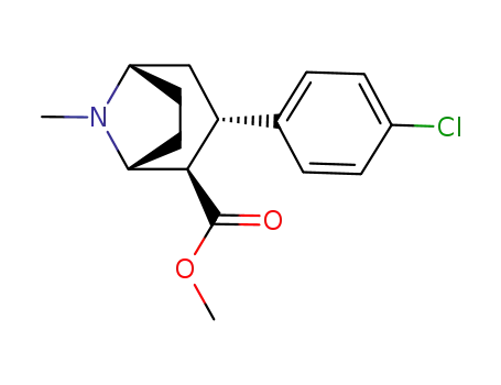 Molecular Structure of 173830-21-2 (2α-carbomethoxy-3β-(4'-chlorophenyl)tropane)