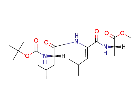 Molecular Structure of 108460-59-9 (Boc-L-Leu-(Z)-ΔLeu-L-Ala-OMe)