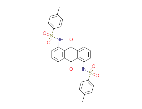 Molecular Structure of 79285-23-7 (1,5-bis-(toluene-4-sulfonylamino)-anthraquinone)