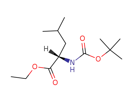 Molecular Structure of 37787-76-1 (L-Leucine, N-[(1,1-dimethylethoxy)carbonyl]-, ethyl ester)