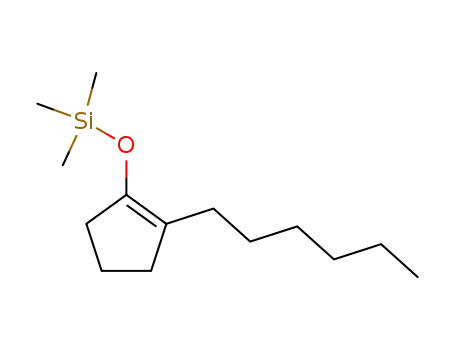 Molecular Structure of 39834-30-5 (1-Trimethylsiloxy-2-n-hexylcyclopenten)