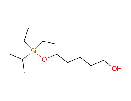 Molecular Structure of 126889-49-4 (5-(Diethyl-isopropyl-silanyloxy)-pentan-1-ol)