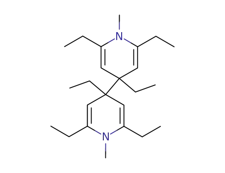 Molecular Structure of 94897-77-5 (4,4'-Bipyridine, 2,2',4,4',6,6'-hexaethyl-1,1',4,4'-tetrahydro-1,1'-dimethyl-)