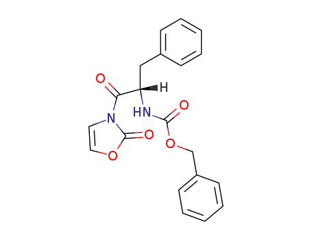 Carbamic acid, [2-oxo-2-(2-oxo-3(2H)-oxazolyl)-1-(phenylmethyl)ethyl]-,
phenylmethyl ester, (S)-
