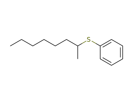 Molecular Structure of 13921-16-9 (Benzene, [(1-methylheptyl)thio]-)