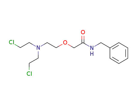 Molecular Structure of 1150310-73-8 (N-benzyl-2-(2-(bis(2-chloroethyl)amino)ethoxy)acetamide)