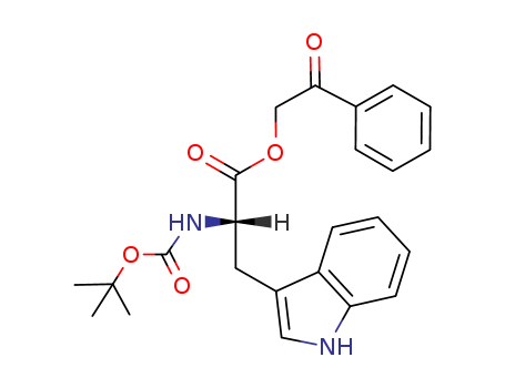 L-Tryptophan, N-[(1,1-dimethylethoxy)carbonyl]-, 2-oxo-2-phenylethyl ester