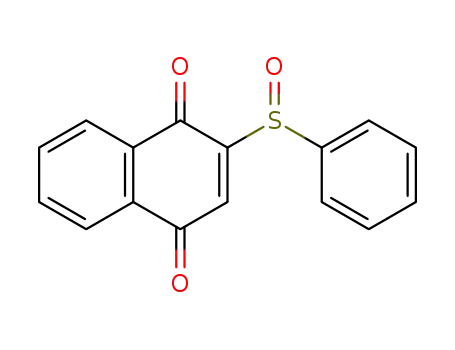 Molecular Structure of 105259-61-8 (1,4-Naphthalenedione, 2-(phenylsulfinyl)-)