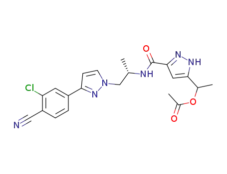 C<sub>21</sub>H<sub>21</sub>ClN<sub>6</sub>O<sub>3</sub>