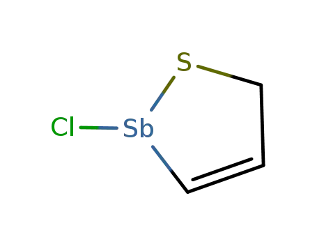 Molecular Structure of 122115-75-7 (Cl(SbSC<sub>3</sub>H<sub>4</sub>))