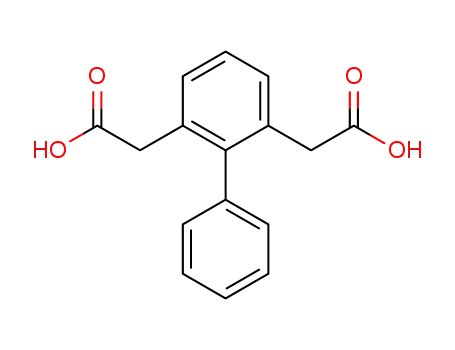 Molecular Structure of 854241-57-9 (biphenyl-2,6-diyldi-acetic acid)
