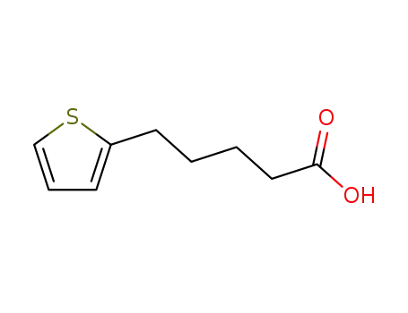Molecular Structure of 21010-06-0 (5-(2-THIENYL)PENTANOIC ACID)
