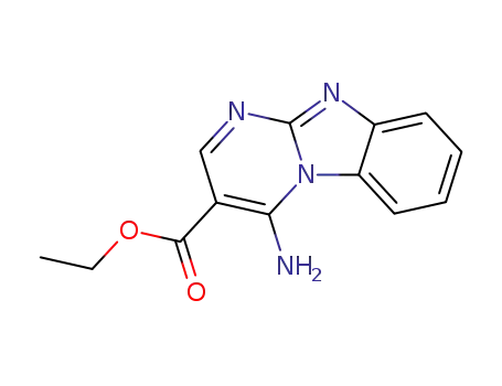 Molecular Structure of 40752-96-3 (ethyl 4-aminopyrimido<1,2-a>benzimidazole-3-carboxylate)