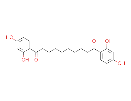 Molecular Structure of 3088-14-0 (1,10-Decanedione, 1,10-bis(2,4-dihydroxyphenyl)-)