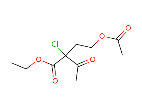 Molecular Structure of 857619-39-7 (2-(2-acetoxy-ethyl)-2-chloro-acetoacetic acid ethyl ester)