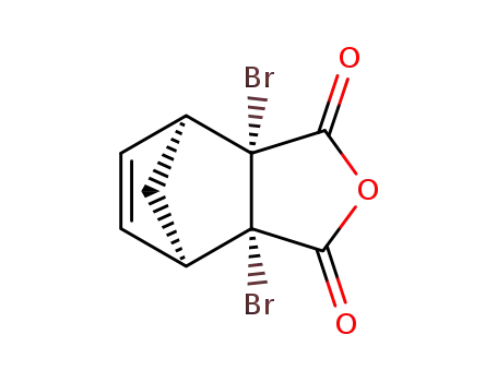 Molecular Structure of 33140-59-9 (3a,7a-dibromo-3a,4,7,7a-tetrahydro-4,7-methano-2-benzofuran-1,3-dione)