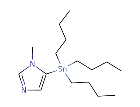Molecular Structure of 147716-03-8 (1-METHYL-5-TRIBUTYLSTANNANYL-1H-IMIDAZOLE)