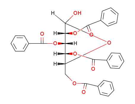 Molecular Structure of 627466-64-2 (2,3,4,6-tetra-O-benzoyl-D-glucopyranose)