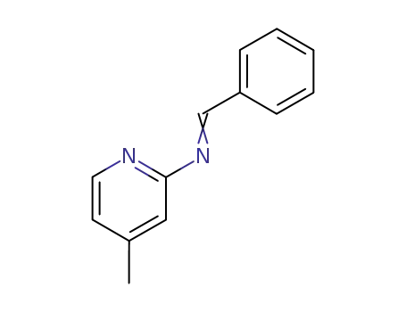 Molecular Structure of 5350-40-3 (4-methyl-N-[(E)-phenylmethylidene]pyridin-2-amine)