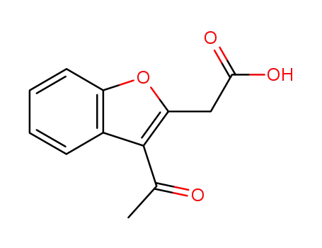 Molecular Structure of 93680-68-3 (3-acetylbenzofuran-2-ylacetic acid)