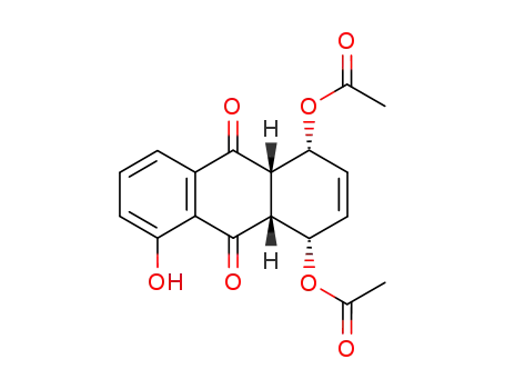 (+/-)-1<i>t</i>,4<i>t</i>-diacetoxy-5-hydroxy-(4a<i>r</i>,9a<i>c</i>)-1,4,4a,9a-tetrahydro-anthraquinone
