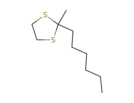 Molecular Structure of 6008-85-1 (1,3-Dithiolane, 2-hexyl-2-methyl-)