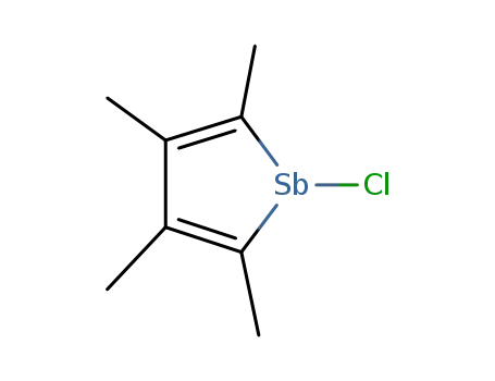 Molecular Structure of 113111-26-5 (1H-Stibole, 1-chloro-2,3,4,5-tetramethyl-)