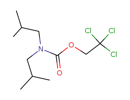 Molecular Structure of 87876-73-1 (Carbamic acid, bis(2-methylpropyl)-, 2,2,2-trichloroethyl ester)