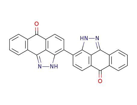 Molecular Structure of 129-54-4 ([3,3'-Bianthra[1,9-cd]pyrazole]-6,6'(2H,2'H)-dione)