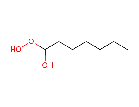 Molecular Structure of 77196-46-4 (1-hydroxy-1-hydroperoxyheptane)