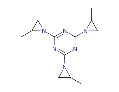 Molecular Structure of 13009-91-1 (2,4,6-tris(2-methylaziridin-1-yl)-1,3,5-triazine)