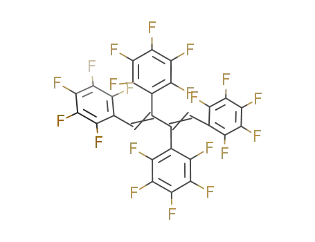 Molecular Structure of 95411-45-3 (Benzene,
1,1',1'',1'''-(1,3-butadiene-1,2,3,4-tetrayl)tetrakis[2,3,4,5,6-pentafluoro-)