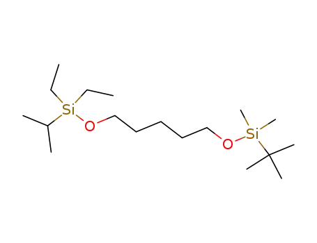 Molecular Structure of 126889-45-0 (1-(tert-Butyl-dimethyl-silanyloxy)-5-(diethyl-isopropyl-silanyloxy)-pentane)