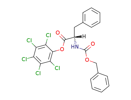 Molecular Structure of 3086-21-3 (N-[(Benzyloxy)carbonyl]-L-phenylalanine pentachlorophenyl ester)