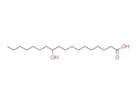 Molecular Structure of 13419-91-5 (Octadecanoic acid, 11-hydroxy-)