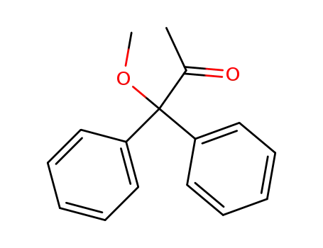 Molecular Structure of 7473-97-4 (1-methoxy-1,1-diphenylpropan-2-one)