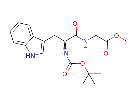 Molecular Structure of 57769-48-9 (methyl N-(tert-butoxycarbonyl)tryptophylglycinate)