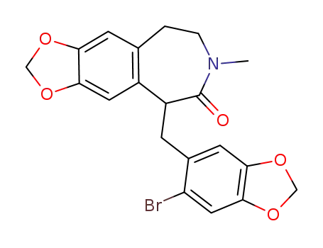 1-[2-bromo-4,5-(methylenedioxy)benzyl]-7,8-(methylenedioxy)-3-methyl-1,2,4,5-tetrahydro-3H-3-benzazepin-2-one