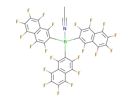tris(β-perfluoronaphthyl)borane-acetonitrile adduct