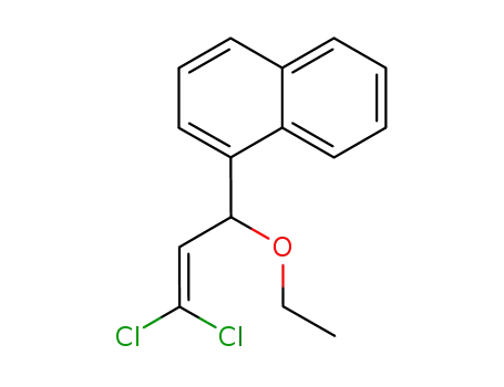 Molecular Structure of 860366-20-7 (ethyl-(3,3-dichloro-1-[1]naphthyl-allyl)-ether)