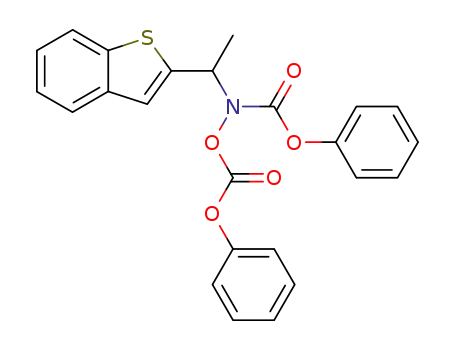 N,O-bis(phenoxycarbonyl)-N-(1-benzo<b>thien-2-ylethyl)hydroxylamine