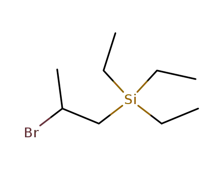 Molecular Structure of 17898-28-1 (2-bromopropyl-triethylsilane)