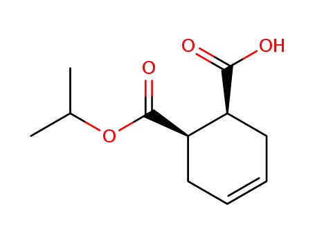Molecular Structure of 181136-52-7 ((1S,6R)-6-(isopropoxycarbonyl)cyclohex-3-enecarboxylic acid)