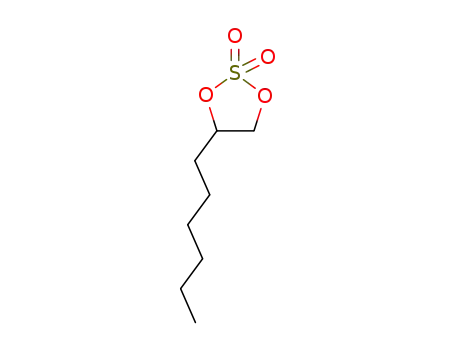 Molecular Structure of 144465-02-1 (1,3,2-Dioxathiolane, 4-hexyl-, 2,2-dioxide)