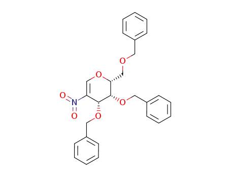 Molecular Structure of 211621-55-5 (3,4,6-tri-O-benzyl-2-nitro-D-galactal)