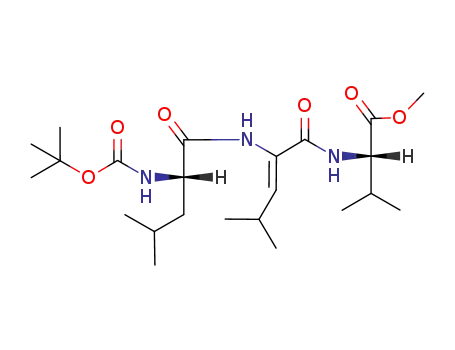 Molecular Structure of 193069-44-2 (Boc-Leu-ΔLeu-Val-OMe)